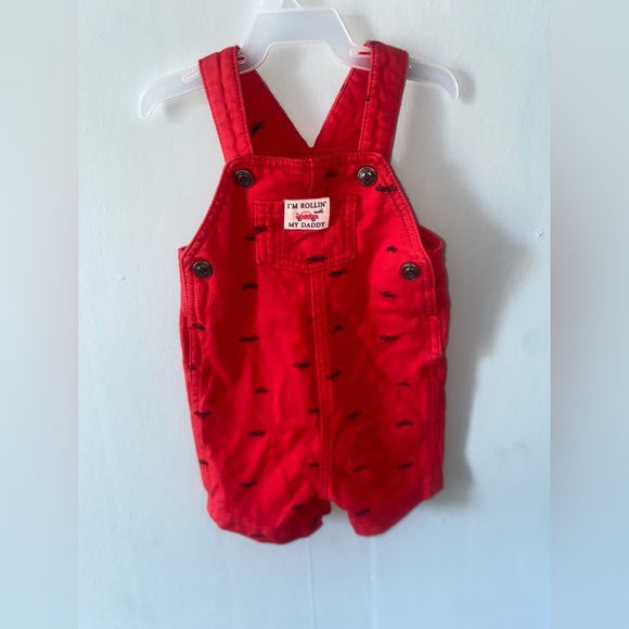 Carters rolling with daddy short overalls 9m - Picture 1 of 2